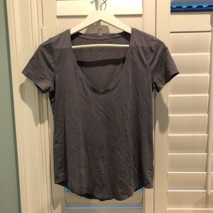 Lululemon purple love tee V athletic workout top